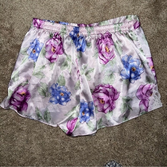 Valerie Stevens Two Piece Floral Cami Sleep Set Lingerie Size Medium - Picture 9 of 14